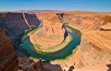 Colorado river horse shoe bend clipart