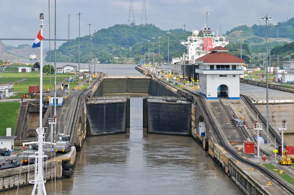 Pedro Miguel блокування Панамський канал — стокове фото