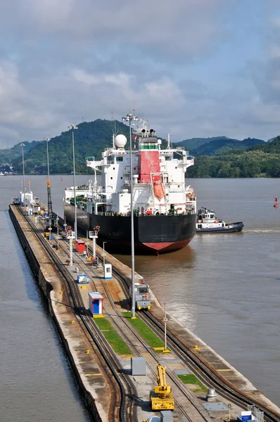 Panamá canal de bloqueo — Foto de Stock