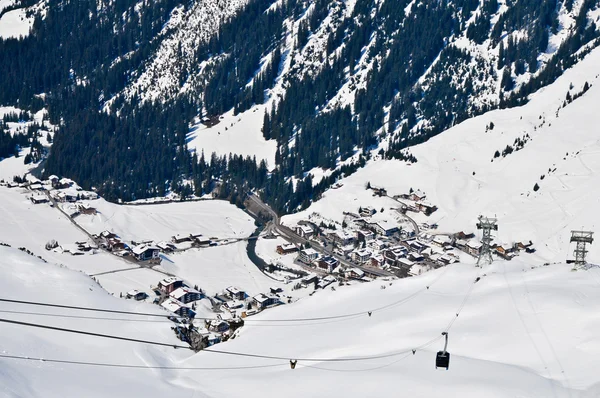 Skidorten i Vorarlberg — Stockfoto