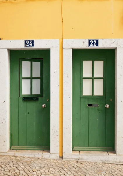 Türen des Hauses in portugal — Stockfoto