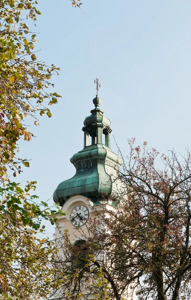 stock image Bell tower of the Austrian Kirche