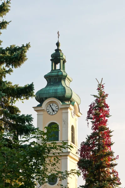 Bell tower of the Austrian Kirche — Stock Photo, Image