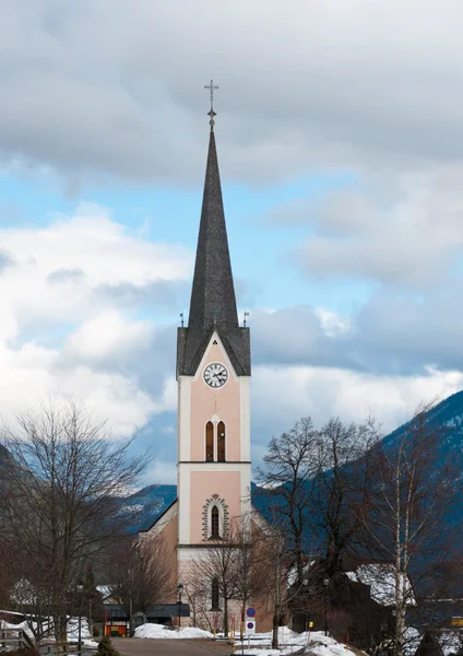 Evangelic kerk in Alpen — Stockfoto