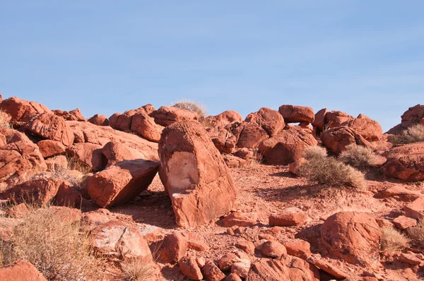 Red stones in the Valley of Fire — Stock Photo, Image