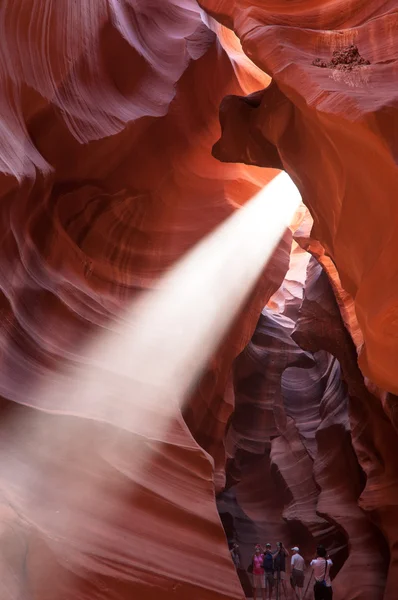 Sun beam in Antelope Canyon — Stock Photo, Image
