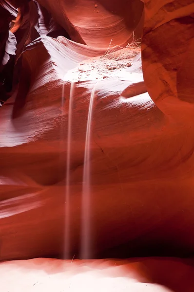 Stream of Sand in Antelope Canyon — Stock Photo, Image