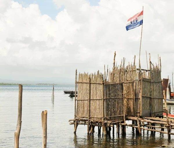 Bambu toilet Kuna indians — Stok Foto
