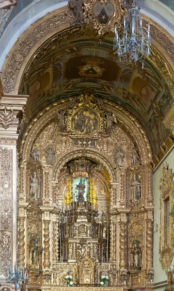 Altaar in de kathedraal van rhe Stockafbeelding