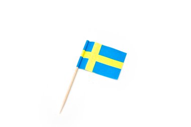 Swedish cake flag isolated clipart