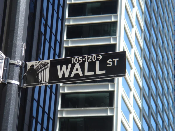 New York-i Wall street bejelentkezés — Stock Fotó