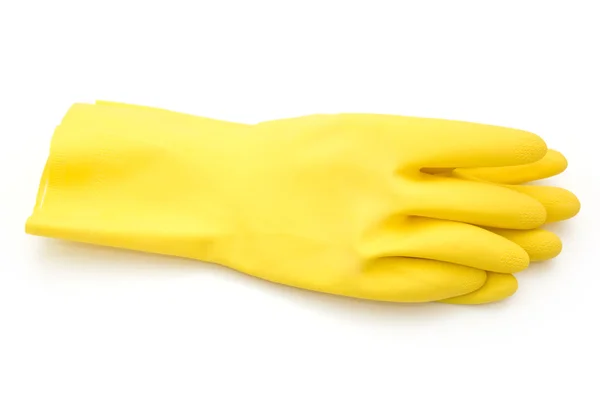 stock image Yellow rubber gloves