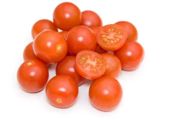 stock image Cherry tomatoes on white