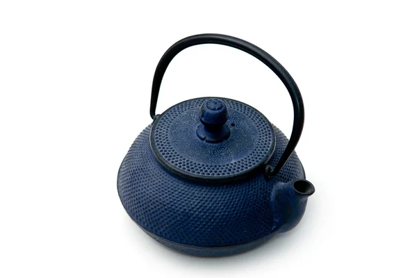 Dzbanek do herbaty niebieski — Zdjęcie stockowe