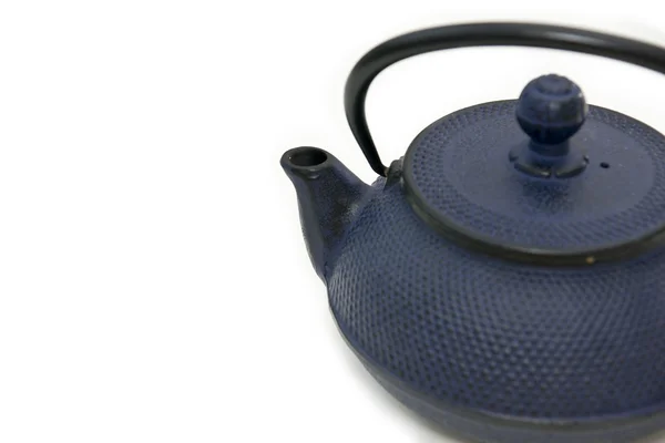 Blue teapot isloated — Stock Photo, Image