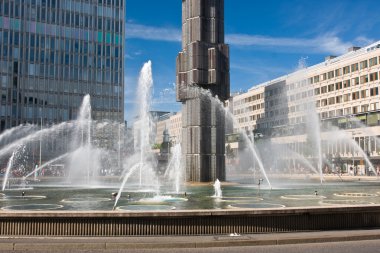 Fountains at Sergels square, Stockholm clipart