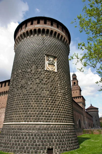 Hrad Castello Sforzesco — Stock fotografie