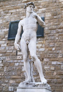 Statue of David in Florence clipart