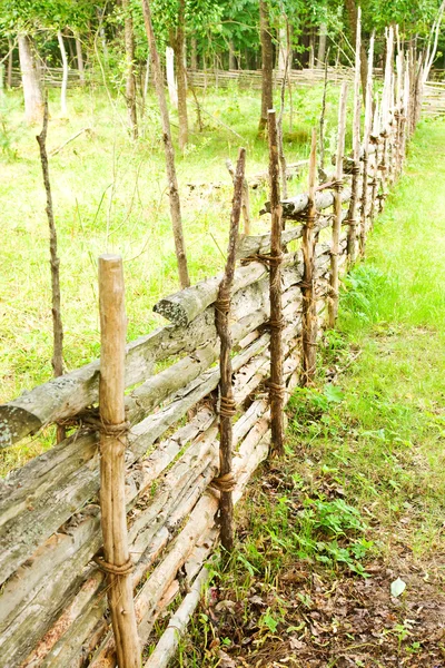 Geleneksel İsveç eski çit — Stok fotoğraf