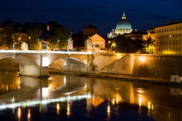 View of Rome by night — Stock Photo, Image