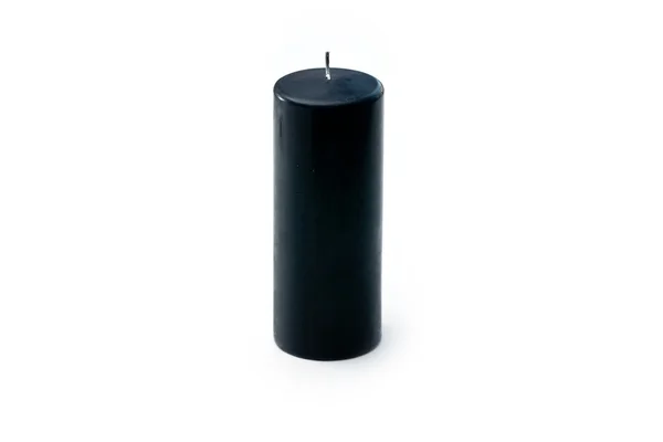 Luce di candela nera — Foto Stock