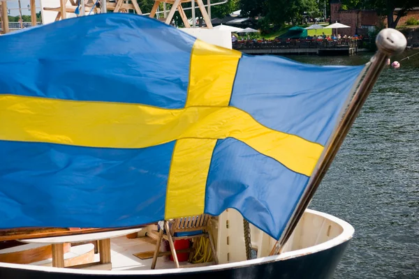 Σουηδική σημαία — Φωτογραφία Αρχείου