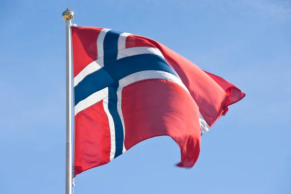 Norsk flag - Stock-foto