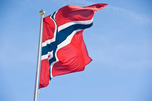 Norsk flag - Stock-foto