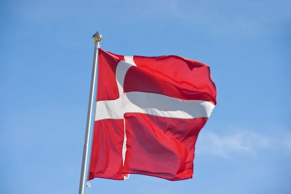 Deense vlag — Stockfoto