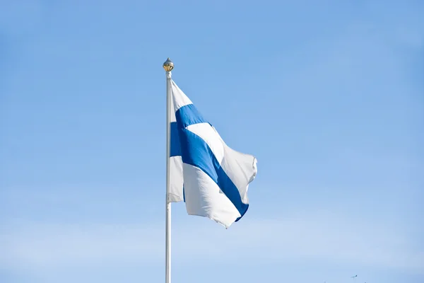 Finnische Flagge — Stockfoto
