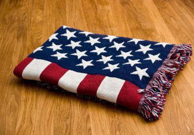 Amerikan bayrağı battaniye