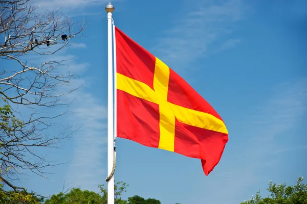 Bandera de Skane — Foto de Stock