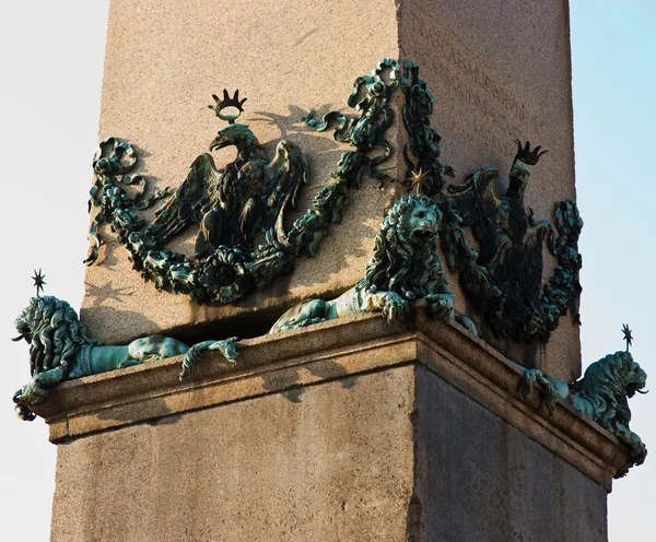 支柱的详细信息，st 彼得广场 — 图库照片