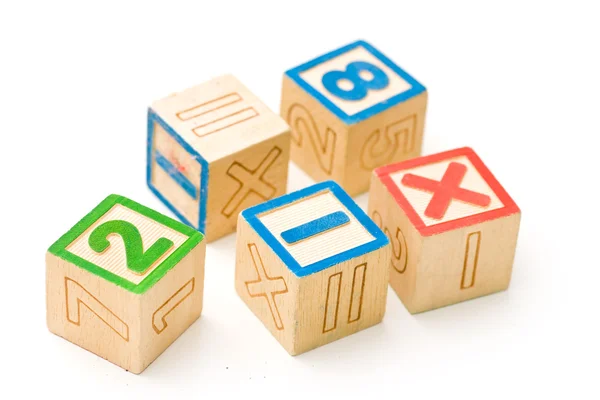 Wooden cubes — Stock Photo, Image