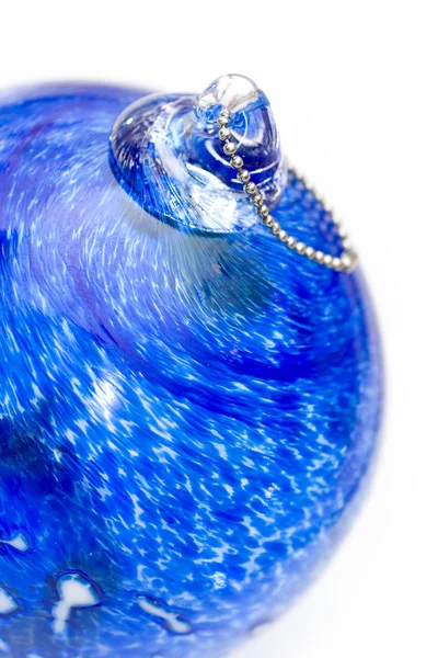 Bola de vidro azul — Fotografia de Stock