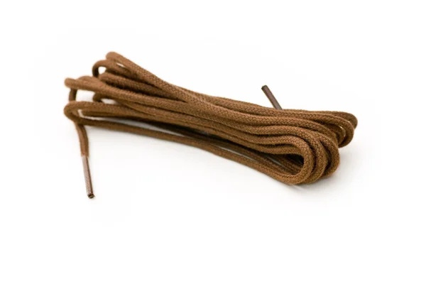 갈색 구두 끈 — 스톡 사진