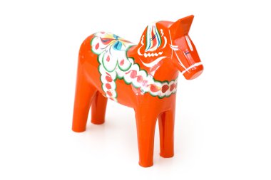 Swedish dala horse clipart