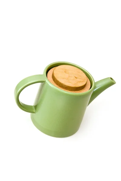 Grüne Teekanne — Stockfoto