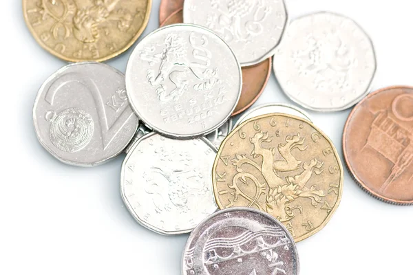 Tjeckiska mynt — Stockfoto