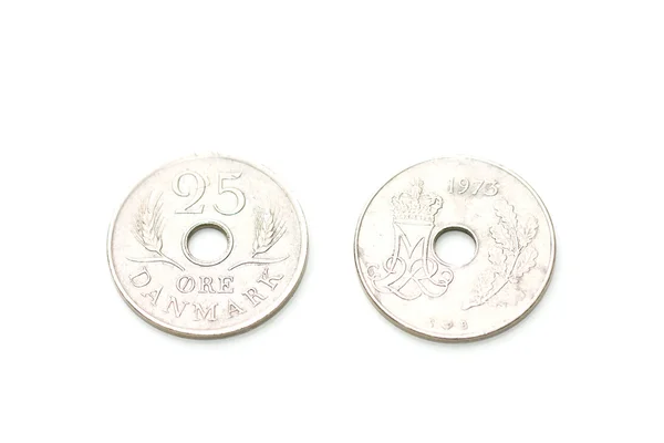Danska mynt — Stockfoto