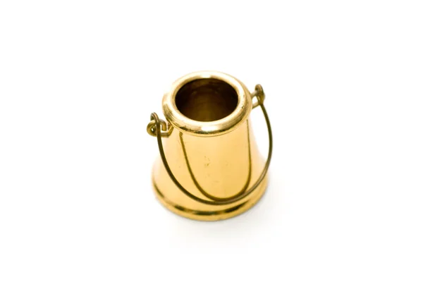 Golden bucket — Stock Photo, Image
