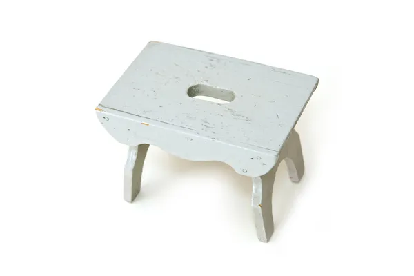 Grauer Mini-Tisch — Stockfoto