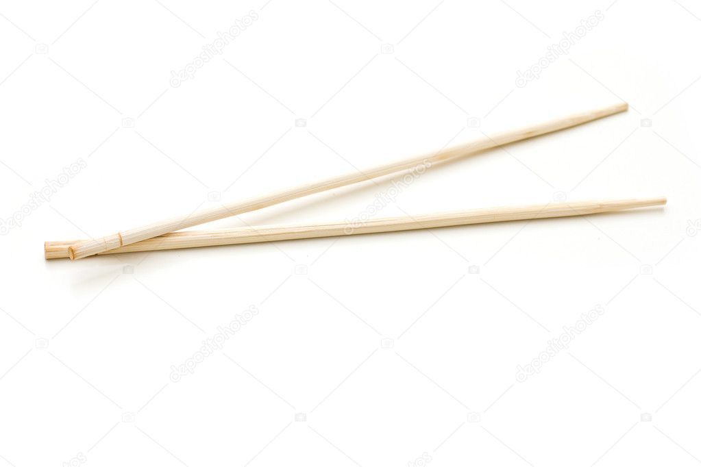 Chop sticks isolated on white
