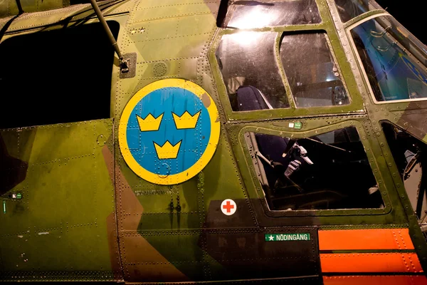 Svensk attack chopper — Stockfoto