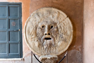 Mouth of truth in Rome clipart