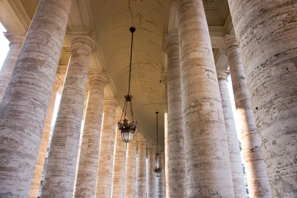 Pillars in St Peter square — Stock Photo, Image