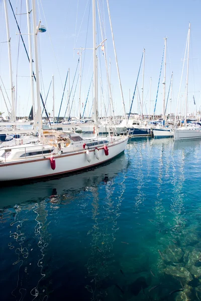 Sailboat marina — Stock Photo, Image