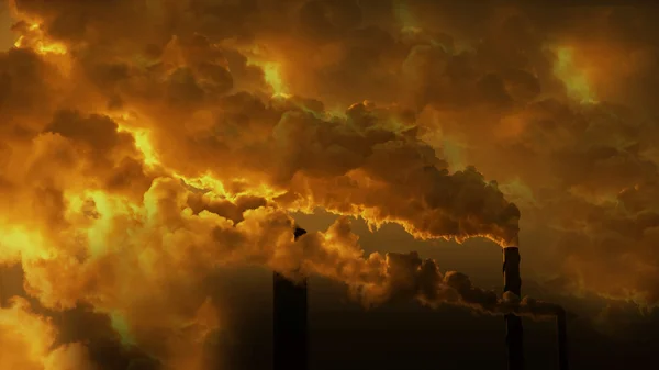 Schwere Umweltverschmutzung — Stockfoto