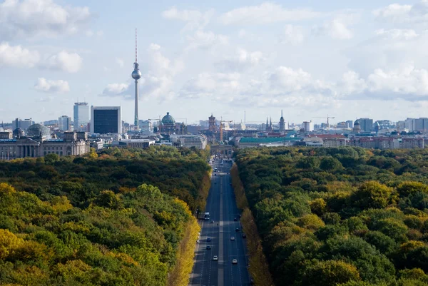 柏林市中心的鸟瞰图 — 图库照片