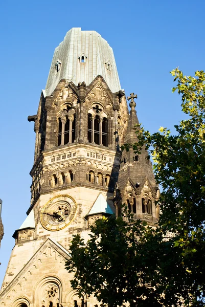 Руины церкви-памятника кайзеру Вильгельму в Берлине — стоковое фото